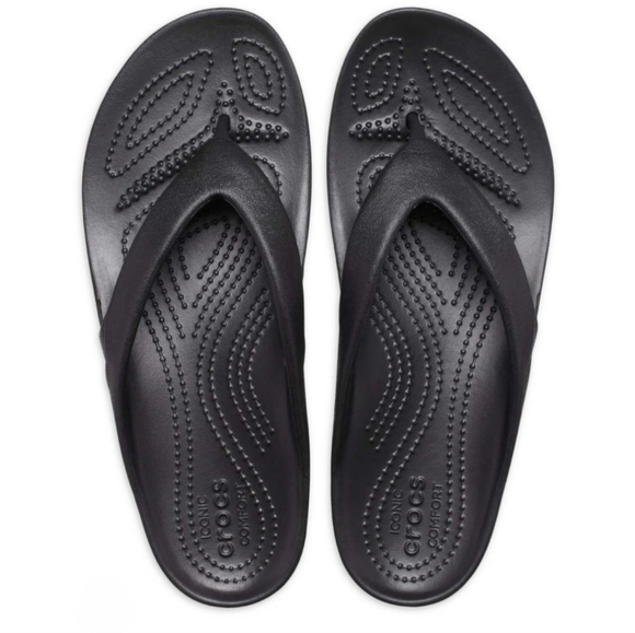 CROCS Shoes - Crocs Kadee II Black Flip Flops Womens Size 8